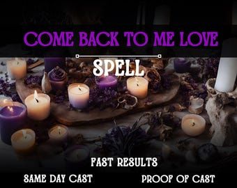 Attachment Reconciliation LOVE Ritual POWERFUL, Will We Get Back Together Spell, Restore Relationships  Bring Back Lost Love, Ritual - Etsy.jfif